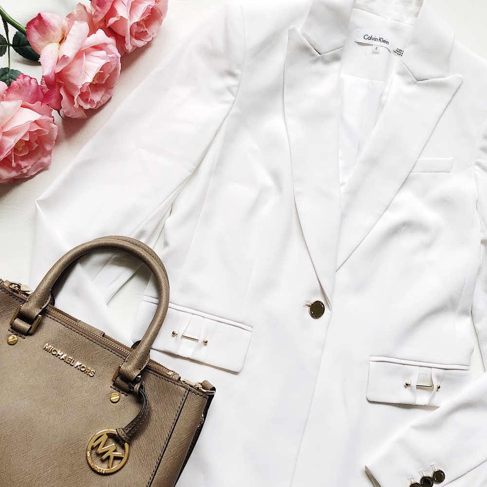 Calvin Klein White Blazer
